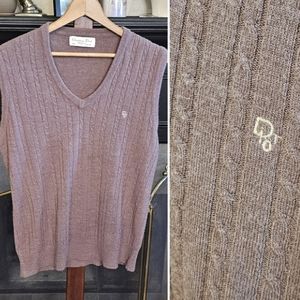 Mens Christian Dior Cable Knit Sweater Large